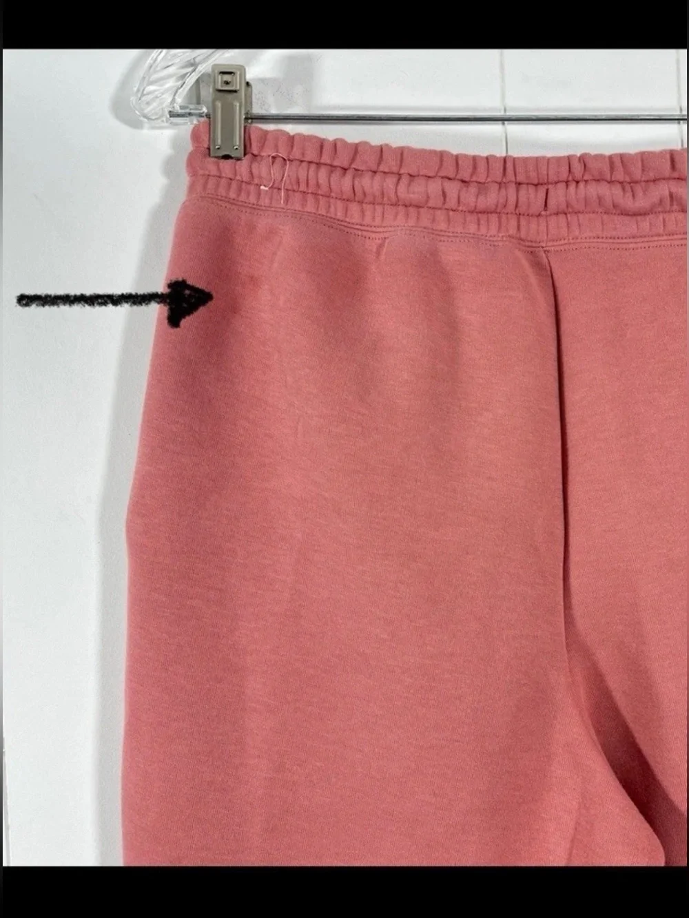 Nike Kids Coral Pink Sweatpants with Black Logo